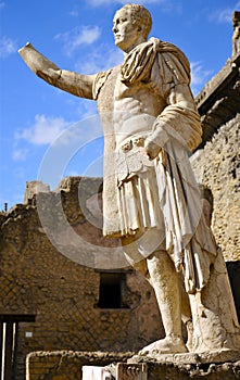 Statue of Marcus Nonius Balbus; Herculaneum