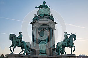 statue of Maria-Theresa Memorial Vienna Austria