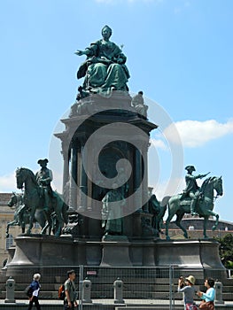 Statue of Maria-Theresa, Museumsquartier in Vienna, Austria