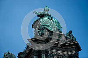 Statue of Maria Theresa in Vienna, Austria, Europe â€œMaria Theresien Platzâ€