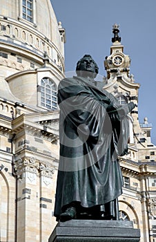 Statue of Martin Luther at Frauenkircke