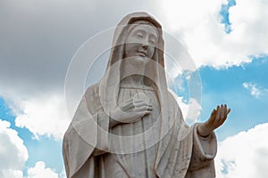 Statue of Mary on Apparition Hill in Medjugorje, Bosnia-Herzegovina