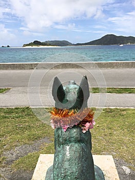 Statue of Marylin on Zamami island,Okinawa, Japan
