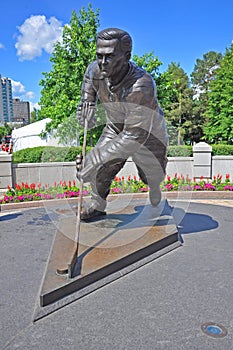 Statue of Maurice Richard at Jacques Cartier Park, Ottawa