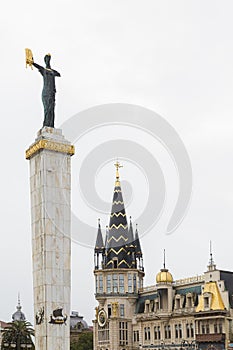 Statue of Medea in the European Square in Batumi, Georgia photo