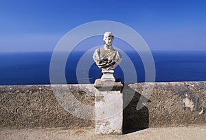 Statue by the Mediterranean