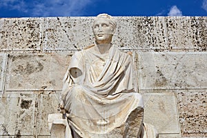 Statue of Menander in Acropolis, Athens, Greece