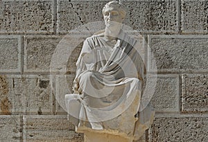 The statue of Menander, Acropolis, Athens, Greece
