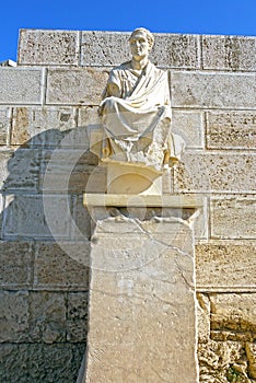 Statue Of Menander, Acropolis, Athens. GREECE.