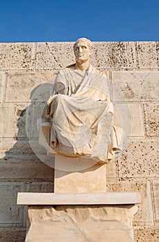The statue of Menander in Athens