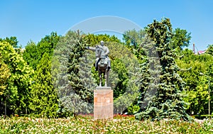 Statue of Mikhail Frunze in Bishkek, Kyrgyzstan photo