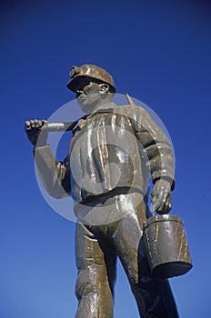 Statue of a miner in Walsenburg, CO