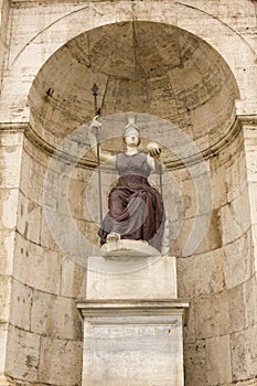 Statue of Minerva. Campidoglio, Rome, Italy.
