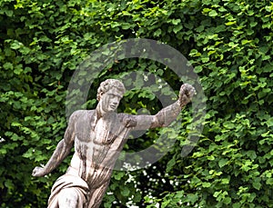 Statue in Mirabell garden near Mirabell Castle. Salzburg. Austria