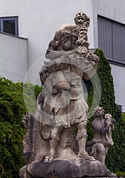 Statue in Mirabell garden near Mirabell Castle. Salzburg. Austria