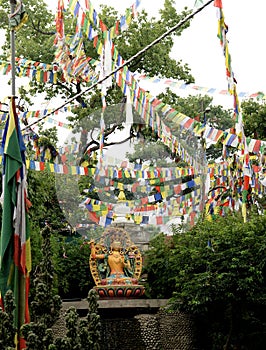 Statue at Monkey Temple