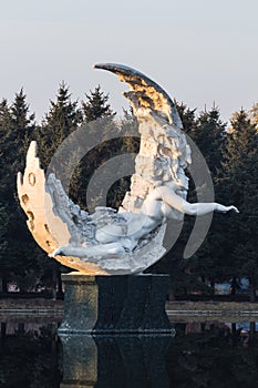 The statue of the moon photo