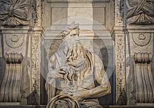 Statue of Moses by Michelangelo in Rome