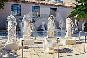 Statue in museum of Ancient Corinth