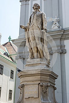 Statue of musician Franz Joseph Haydn Vienna
