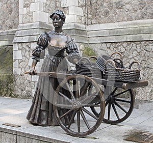 Statue of the mythical Molly Malone