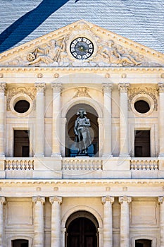 Statue of Napoleon Bonaparte in the Invalides in Paris