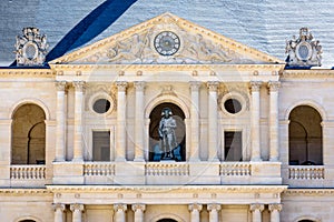 Statue of Napoleon Bonaparte in the Invalides in Paris