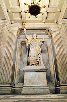 Statue of Napoleon inside Les Invalides