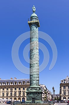 Statue of Napoleon at top of Vendome column, Paris