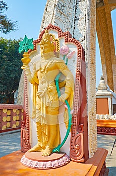 The statue of Nat Spirit deity, Sitagu International Buddhist Academy, Sagaing, Myanmar photo