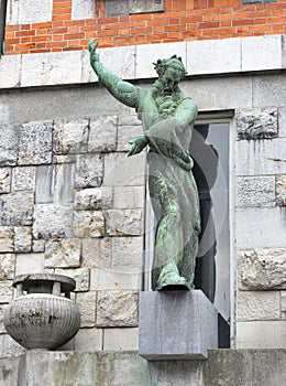 Statue of the National Library, Ljubljana