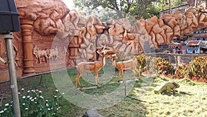Statue of Natural beauty with deer