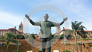 The statue of Nelson Mandela in Pretoria, South Africa