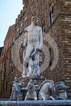 Statue of Neptune Florence Italy