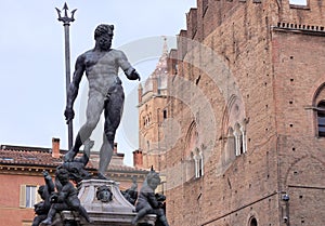 Statue of the Neptune Fountain photo