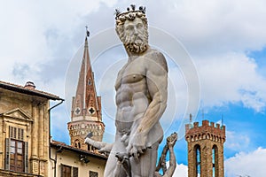 Statue of Neptune. Piazza della Signoria. Florence, Italy.