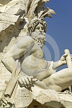 Statue of Neptune in Piazza Navona