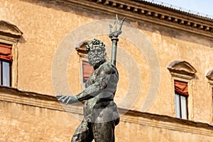Statue of Neptune the Roman God - Bologna Italy