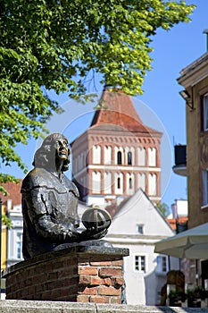 Statue of Nicolaus Copernicus in Olsztyn