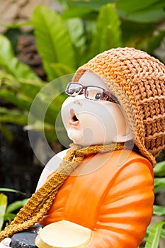 Statue of novices at thai temple