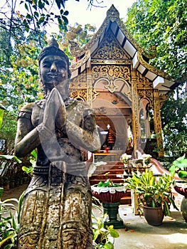 Statue of the old temple.