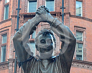 Brian Clough Statue close Up UK