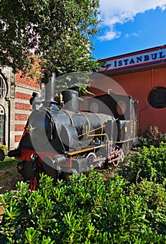 Statue of orient express at Istanbul Turkey