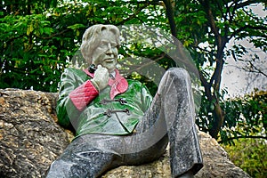 Statue of Oscar Wilde at Merrion Square, Dublin, Ireland