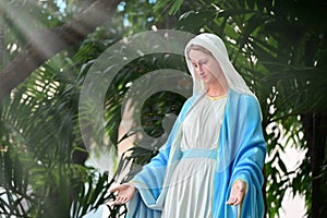 Statue of Our lady of grace virgin Mary