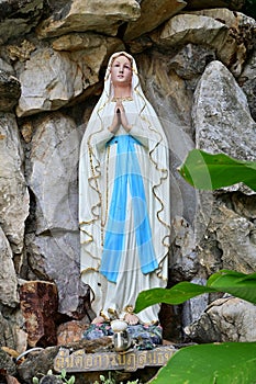 Statue of Our lady of grace virgin Mary located in the church