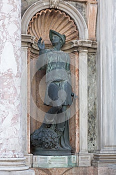 Statue Outside Saint Mark's Basilica