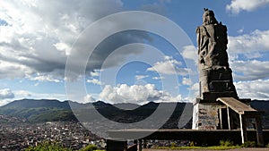 Statue of Pachacutec, Inca Emperor, Cusco, Peru