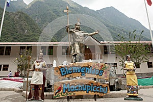 Statue of Pachacuti - Aguas Calientes - Peru