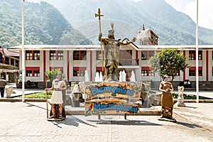 Statue of Pachacuti - Aguas Calientes - Peru, the road to visit